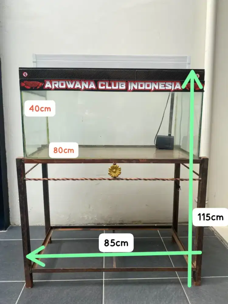 Aquarium akuarium Ikan 80x40x40