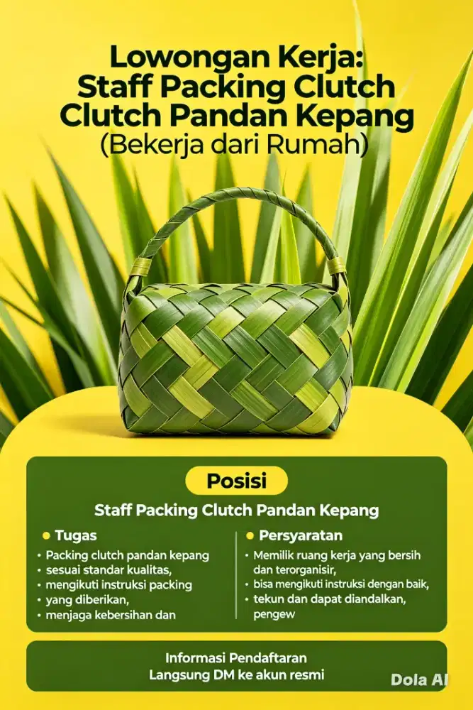 Di cari yang minat kerja di rumah