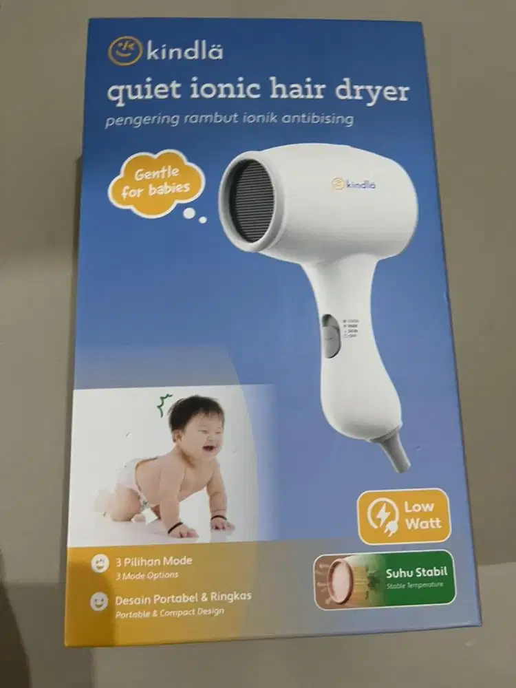 Kindla Hair Baby silent Alat pengering rambut bayi