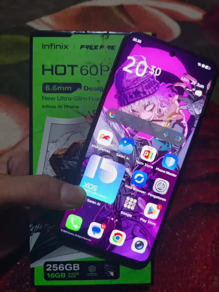 Infinix hot 60 pro 8+8/256 fullset garansi