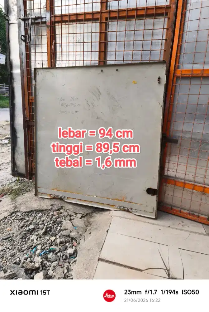 PLAT BESI 94 CMx89,5 CMx1,6 MM