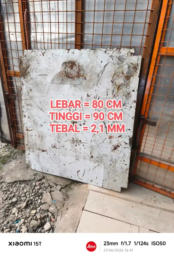 PLAT BESI 80 CMx90 CMx2,1 MM