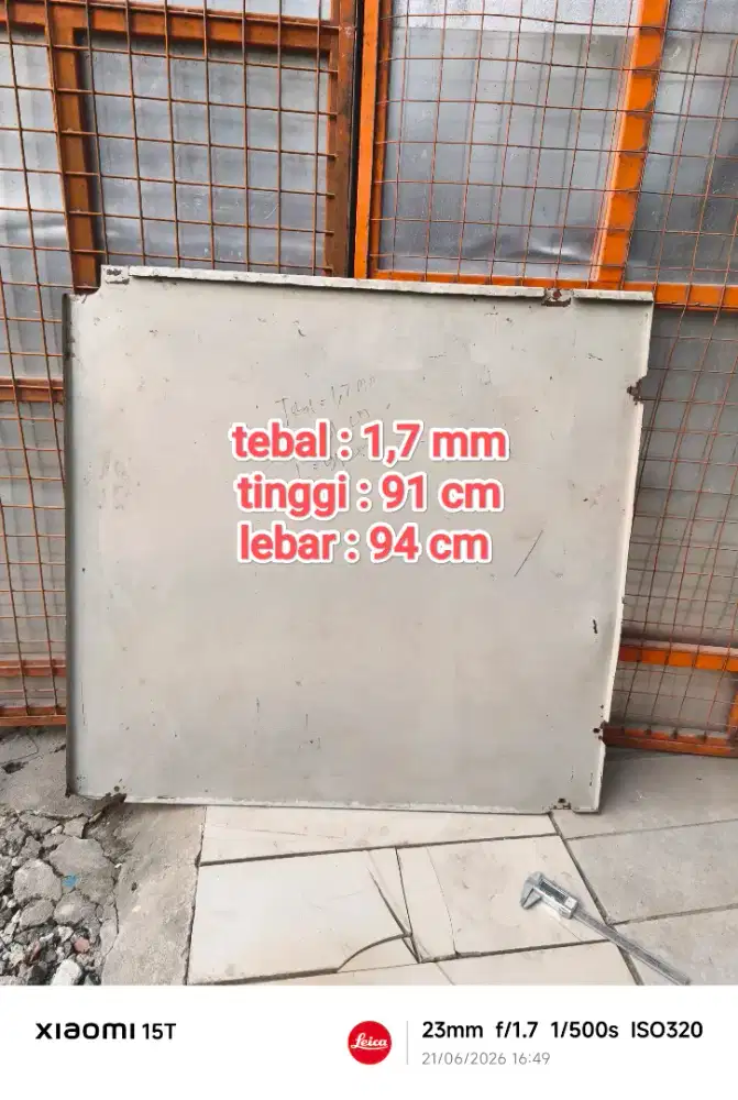 PLAT BESI 91 CMx94 CMx1,7 MM