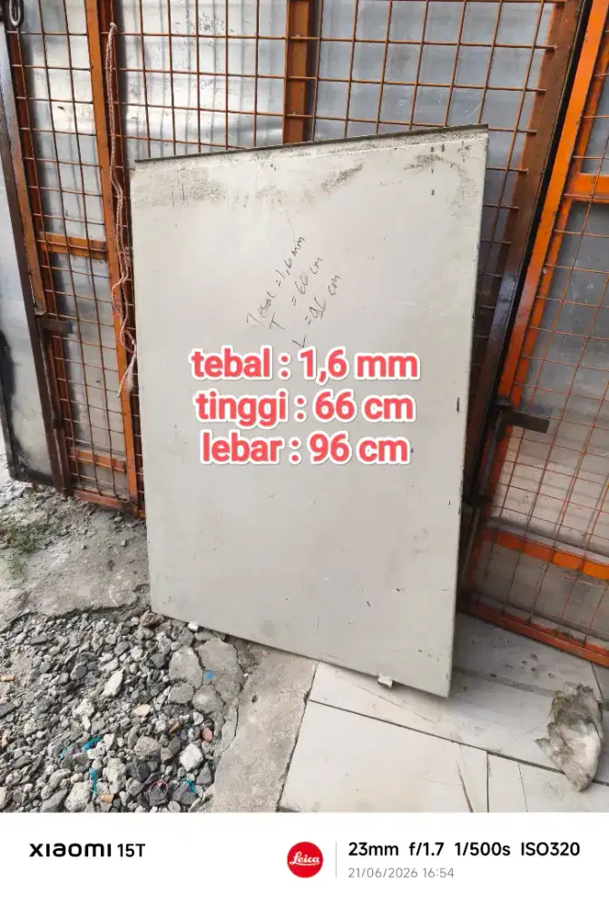 PLAT BESI 96 CMx66 CMx1,6 MM