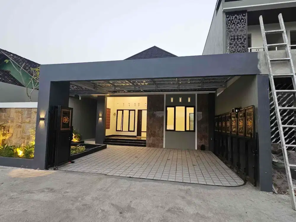 Rumah Dijual Jogja Modern Tropis 1 Lantai Luas dan Lega SHM di Wedomartani Ngemplak Sleman Yogyakarta
