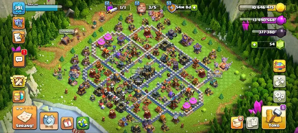 Di jual coc th 17 siap tempur