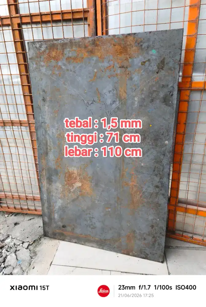 PLAT BESI 110 CMx71 CMx1,5 MM