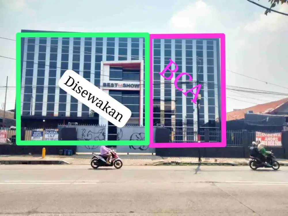 plumpang raya, disewakan gedung bagus 4 lantai cocok untuk kantor