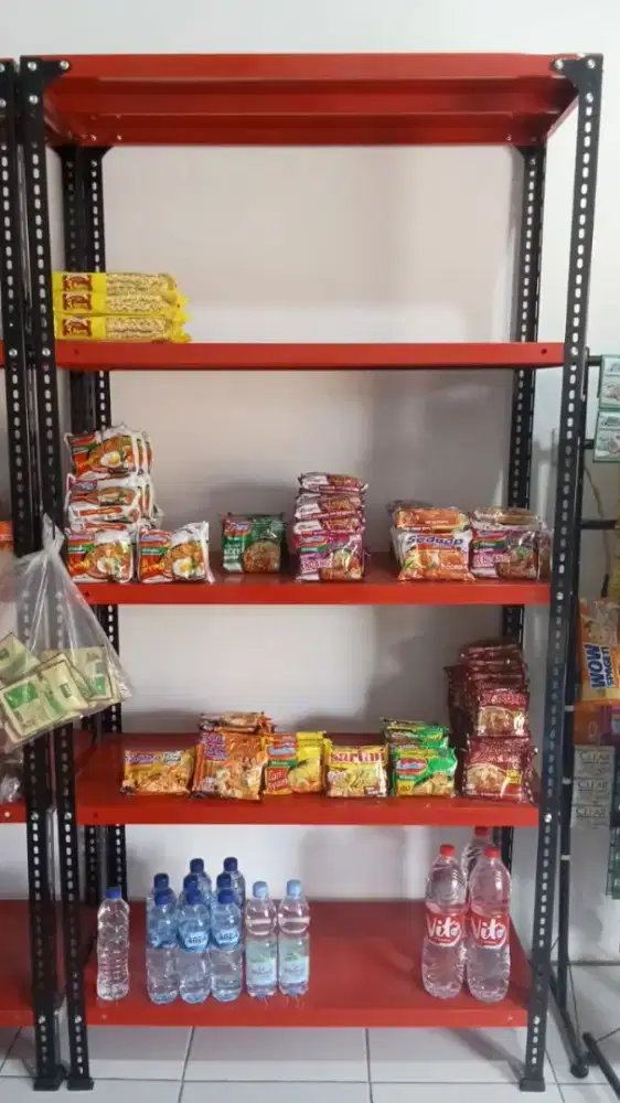 Rak Jualan Panjang 1m x Tinggi 2,5m