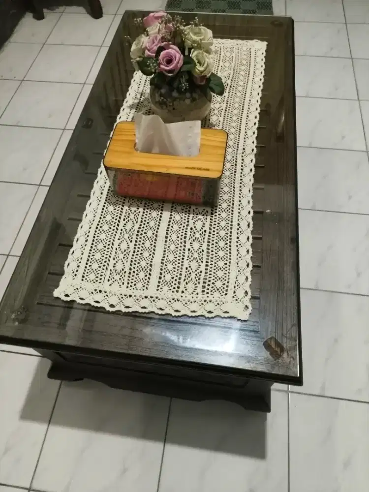 Meja Kayu Jati ukuran 120 x 50 cm Kondisi Bagus