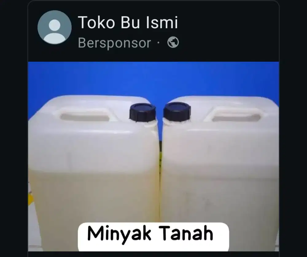 Minyak Tanah untuk rumahtangga