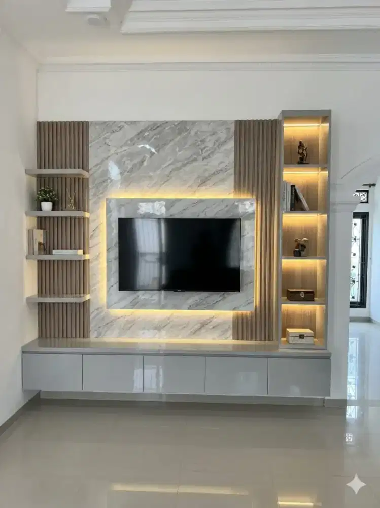 Lemari tv minimalis