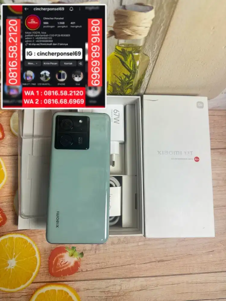 Jual hp likeNEW Xiaomi 13T 5g 12/256 fullset ORIGINAL Istimewa