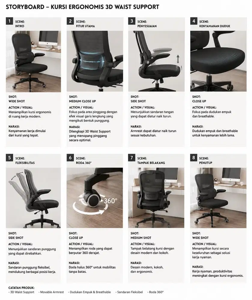 Kursi Kantor Ergonomis
