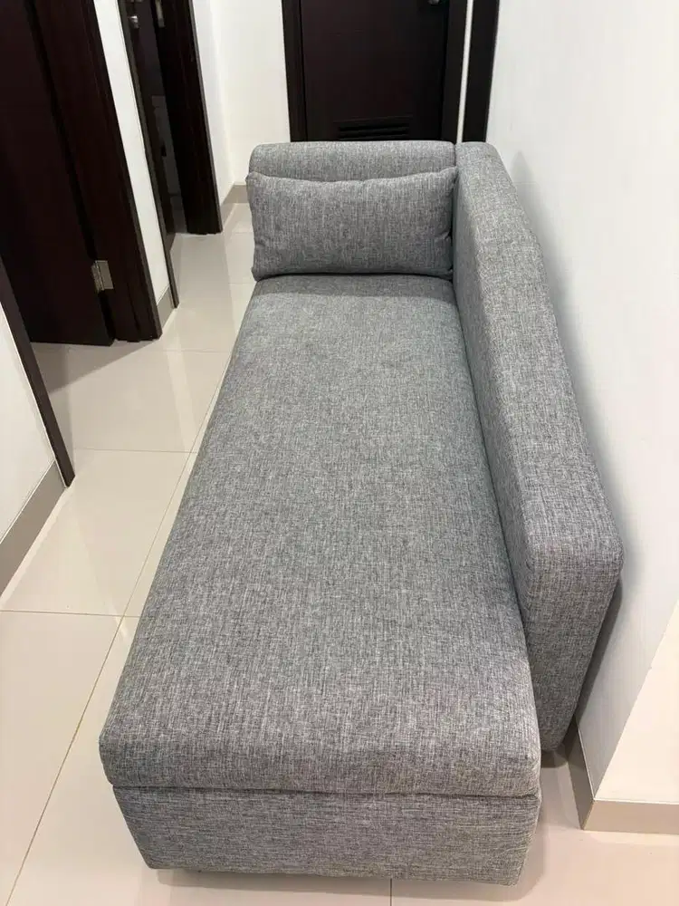 Sofa serbaguna warna grey 180x40