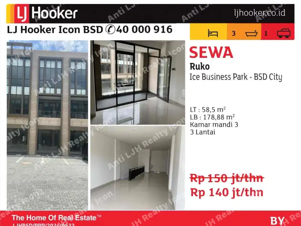 Ruko ice business park 3 lantai