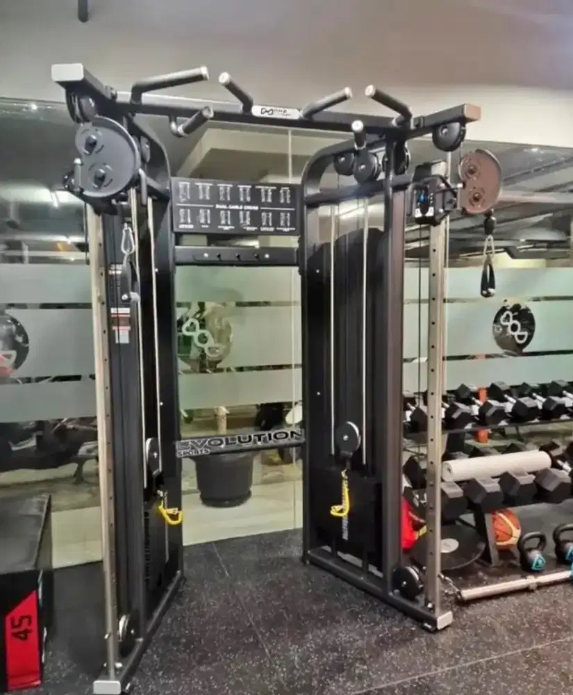 DHZ FUNCTIONAL TRAINER DUAL CABLE CROSSOVER ALAT FITNESS GYM CENTER