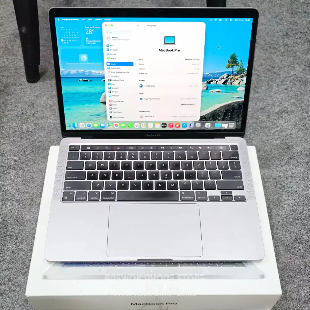 Macbook Pro 13 Inch M2 2022 8/256Gb Garansi Resmi