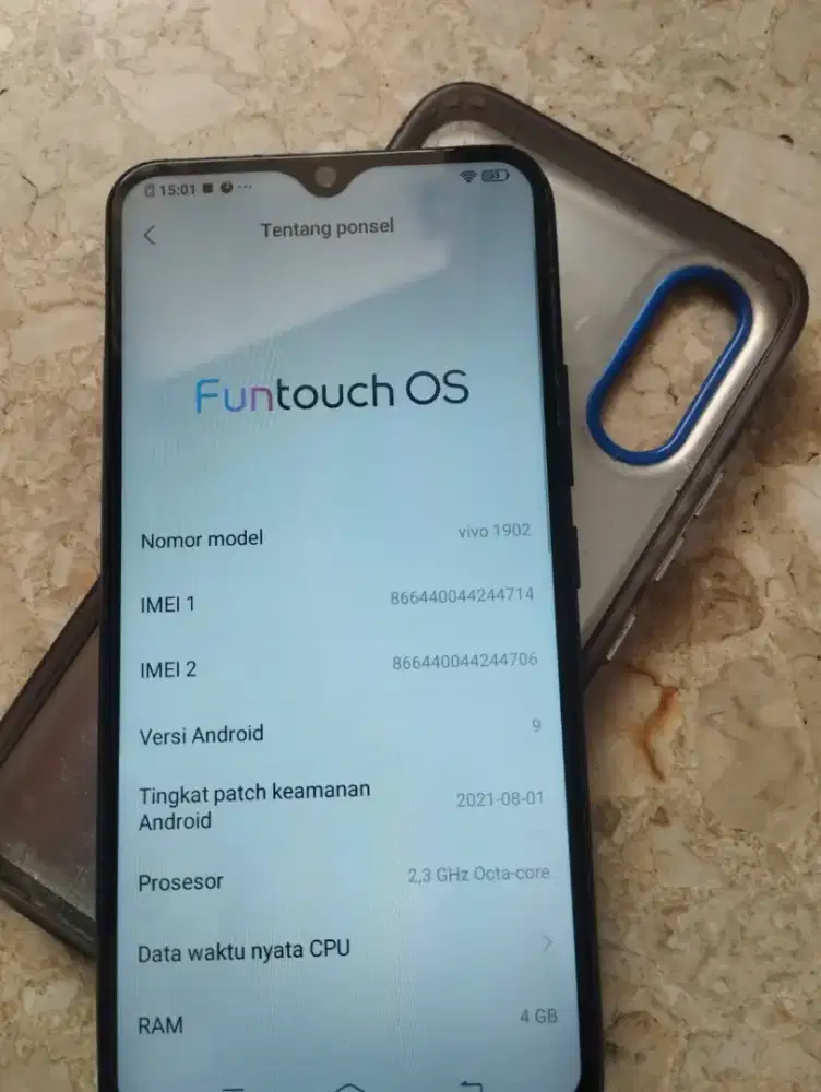 Vivo Y17 4/128 Hp+charger