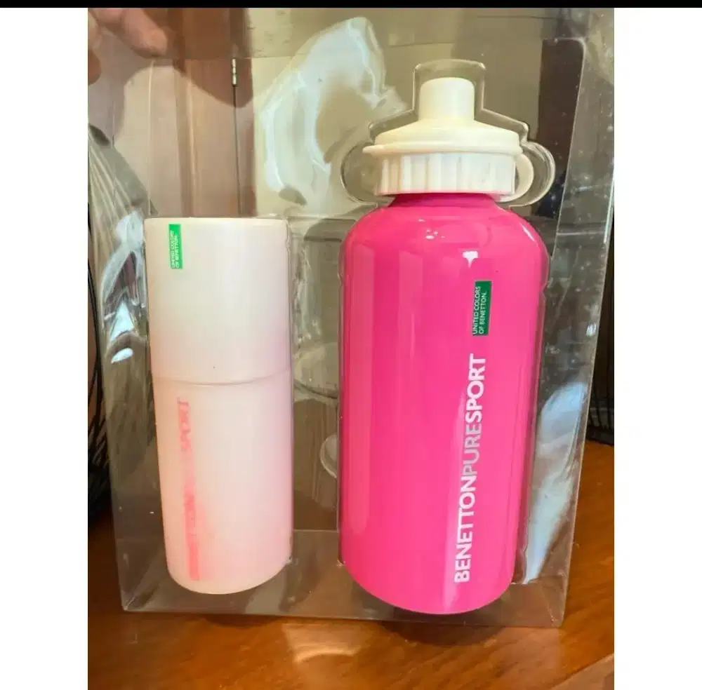 Parfum Benetton pure sport women 100 ml edt special edition tumbler