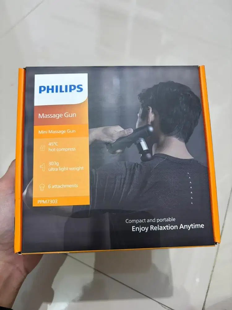 Alat Pijat Philips Massager PPM7303 Massage Gun bantal pijat