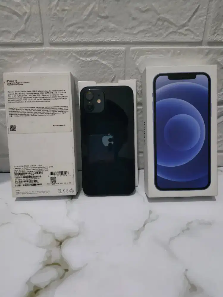 Iphone 12 Ibox 128Gb Fullset Mulus No Minus
