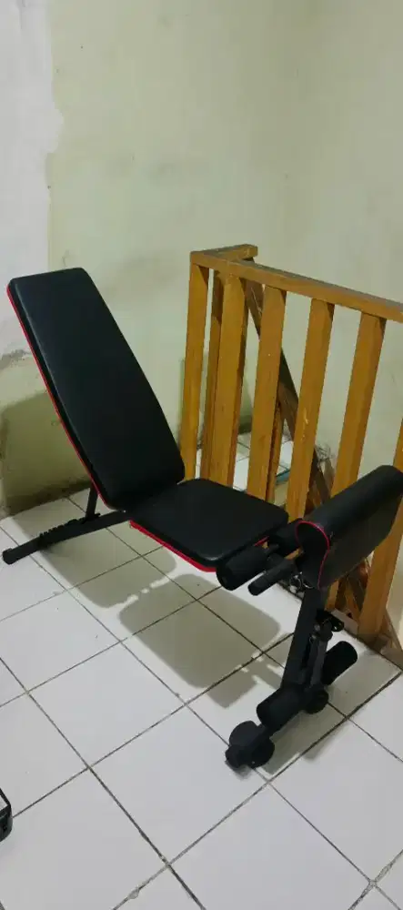 Kursi GYM Bench press sit up, bicep curl alat olahraga