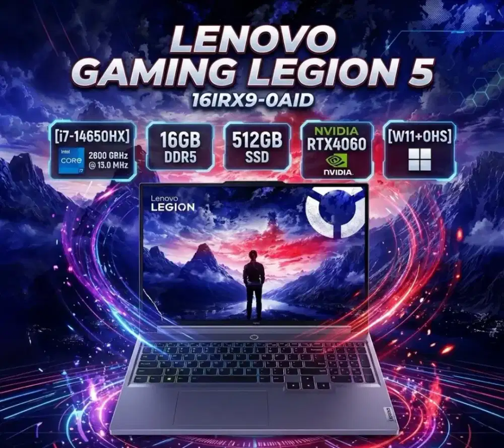 Lenovo Legion 5 16IRX9 - 0AID | i7-14650HX | SSD 512GB | RTX 4060