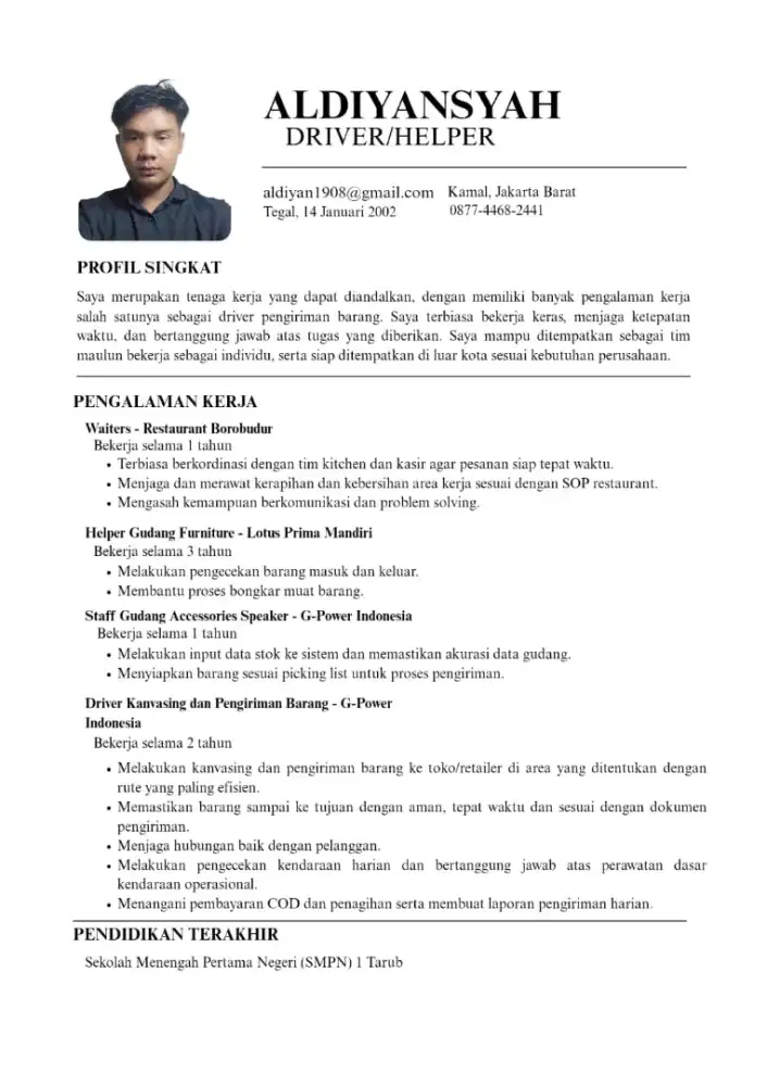 mencari pekerjaan