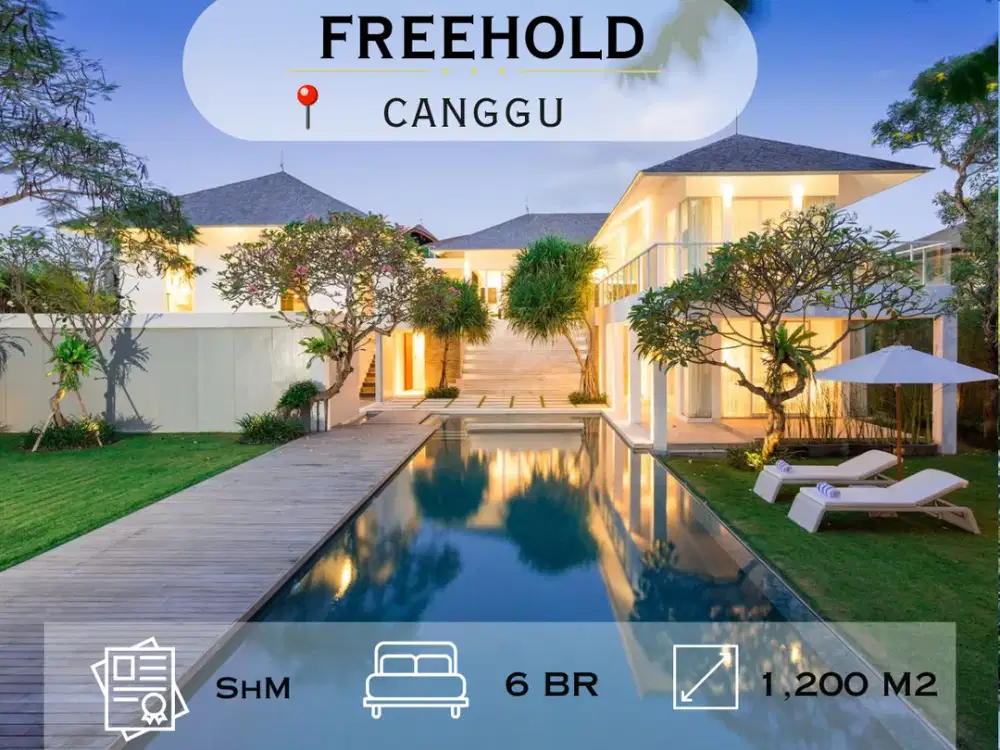 Freehold Luxury Villas Near Nelayan Beach Canggu