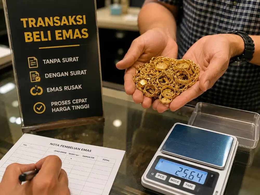 Terima Beli Emas dengan kondisi apapun