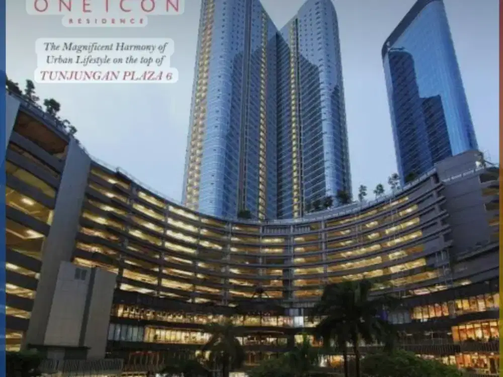 Disewakan apartemen One Icon yg terhubung dengan Mall terbesar di Surabaya Pusat Tunjungan Plaza, Surabaya