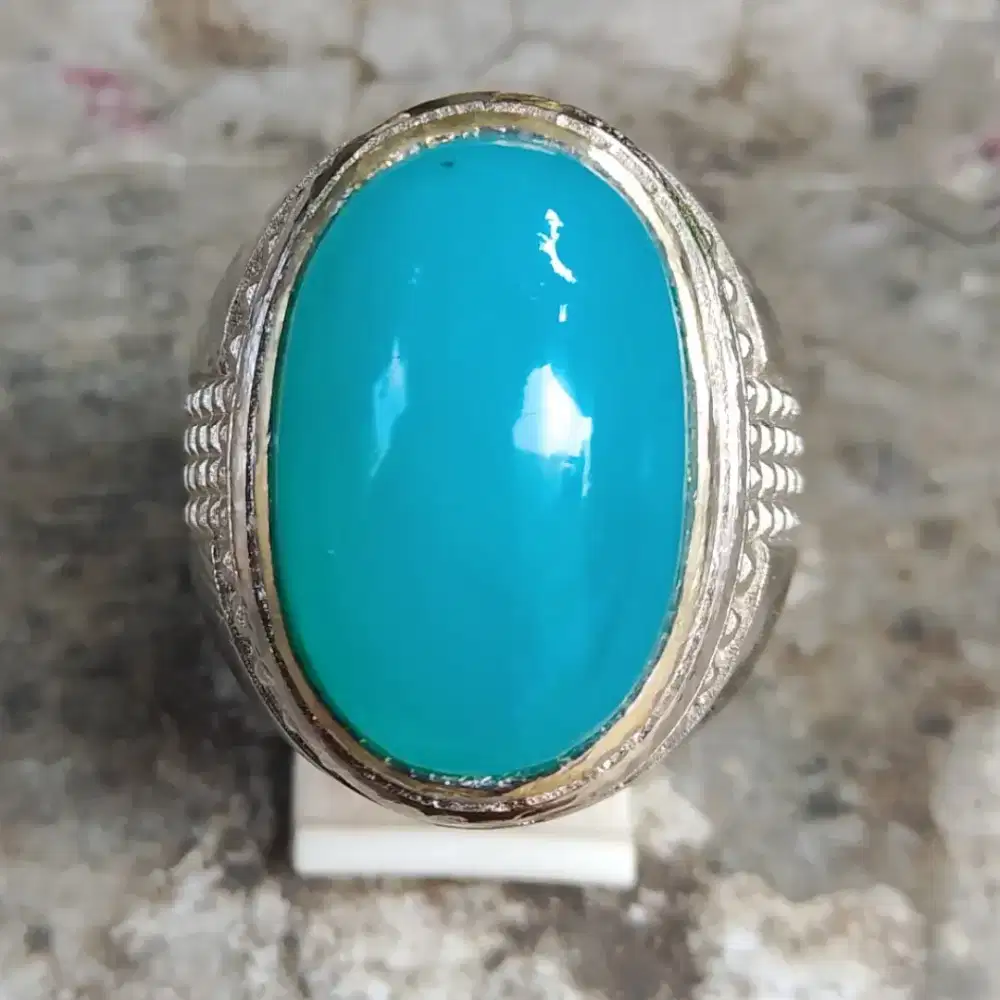 Natural bacan Doko bluish dim 18*13*10 ring alfaka tidak nego