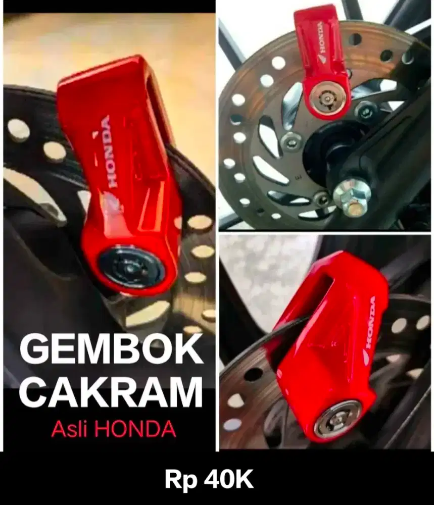 GEMBOK CAKRAM Asli HONDA,KUAT, & AMAN