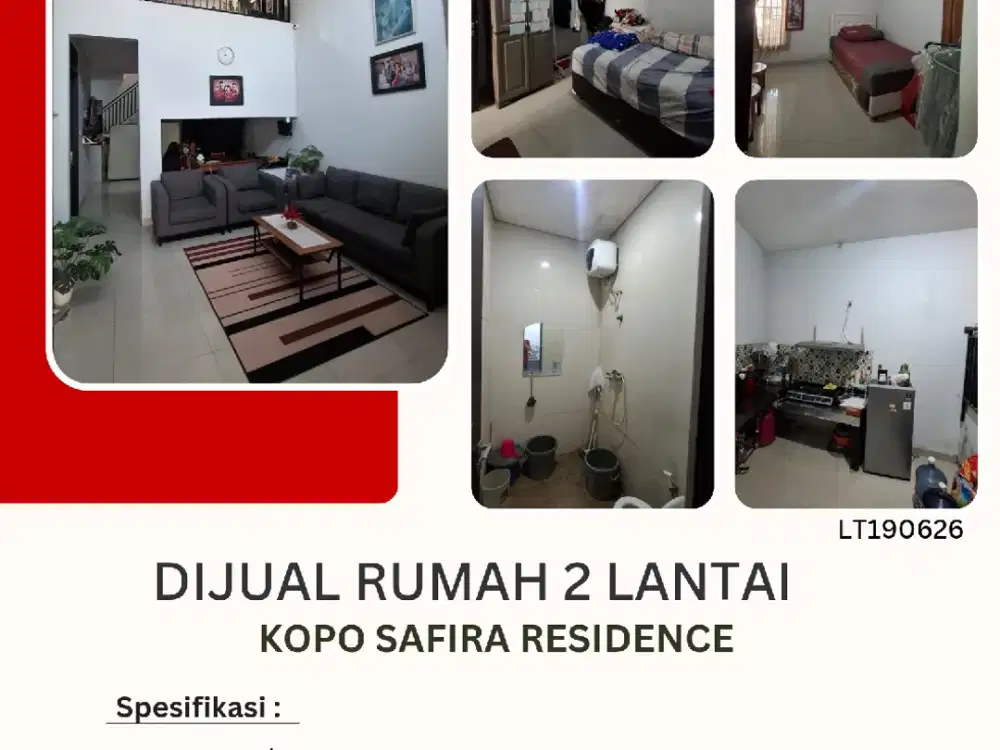 Dijual cepat rumah 2 lantai di komplek Kopo safira residence