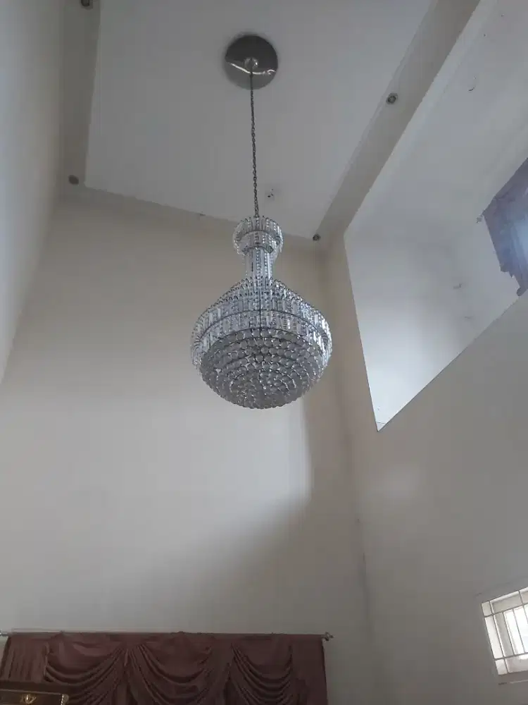 jual murah lampu gantung kristal besar