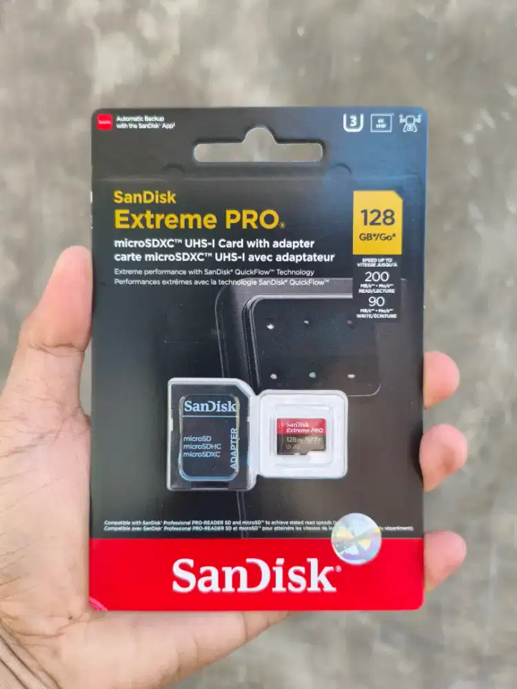 Microsd Sandisk Extereme Pro 128gb NEW
