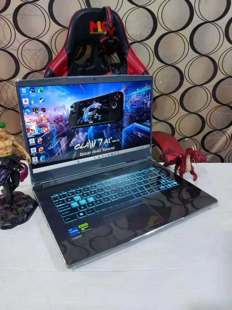 Laptop Gaming LIKE NEW! MSI THIN 15 Gen 13 RTX 4050 Baru Nyala 42 Hari