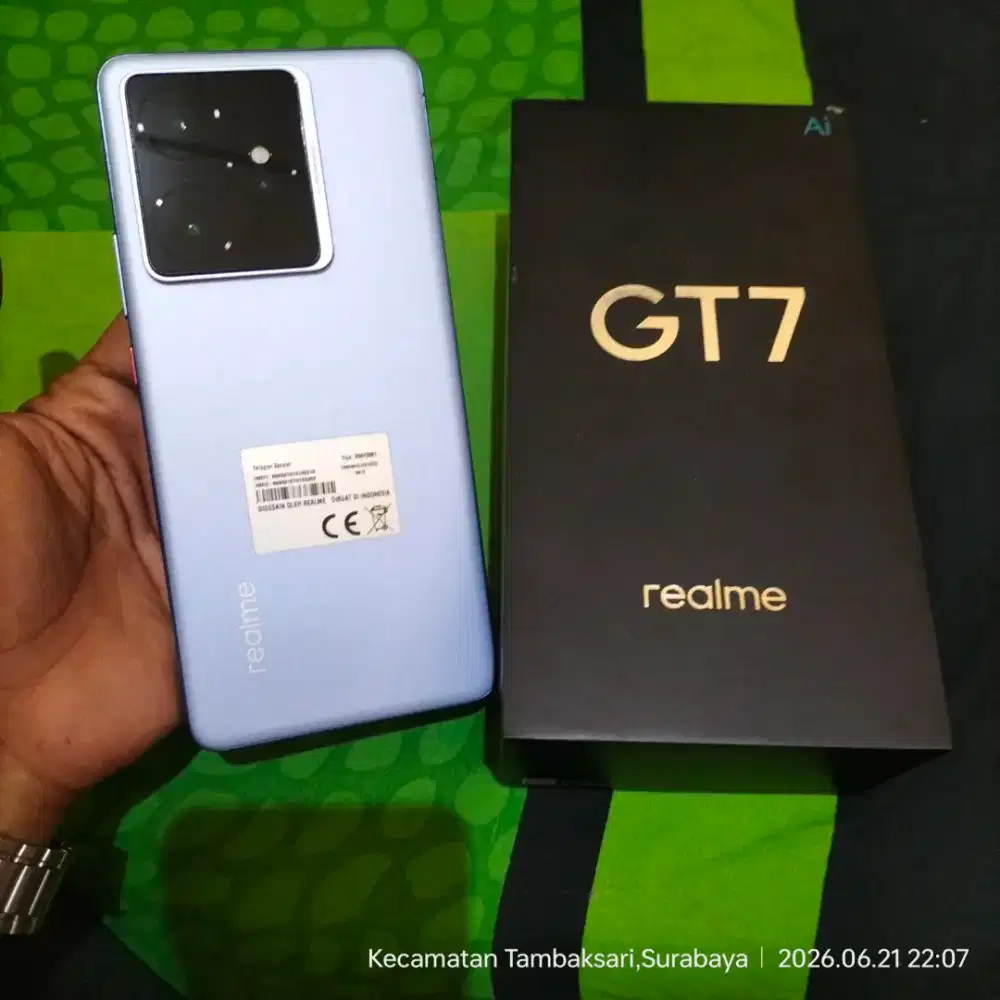 Realme GT 7 5G 12/256gb fullset original garansi on