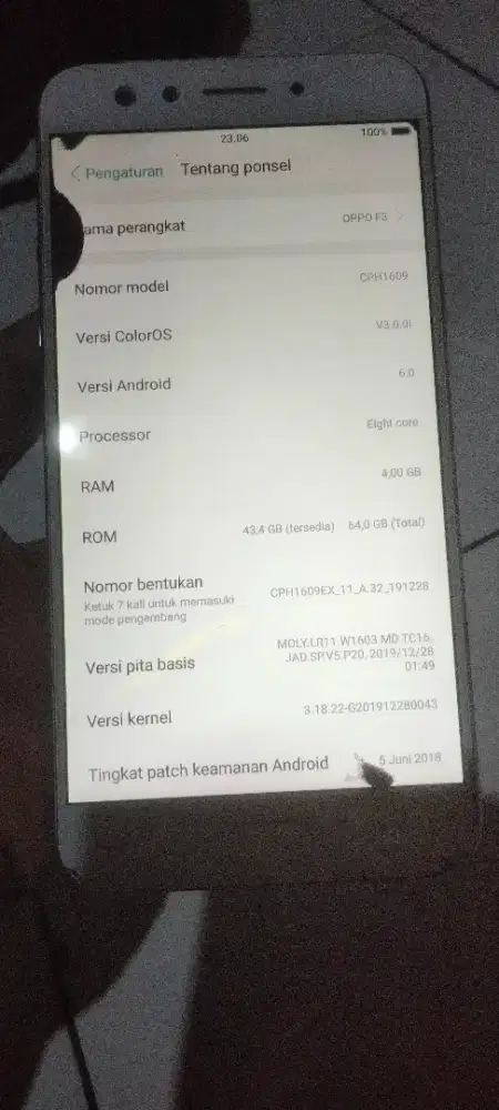 Hp Oppo f3 4/64