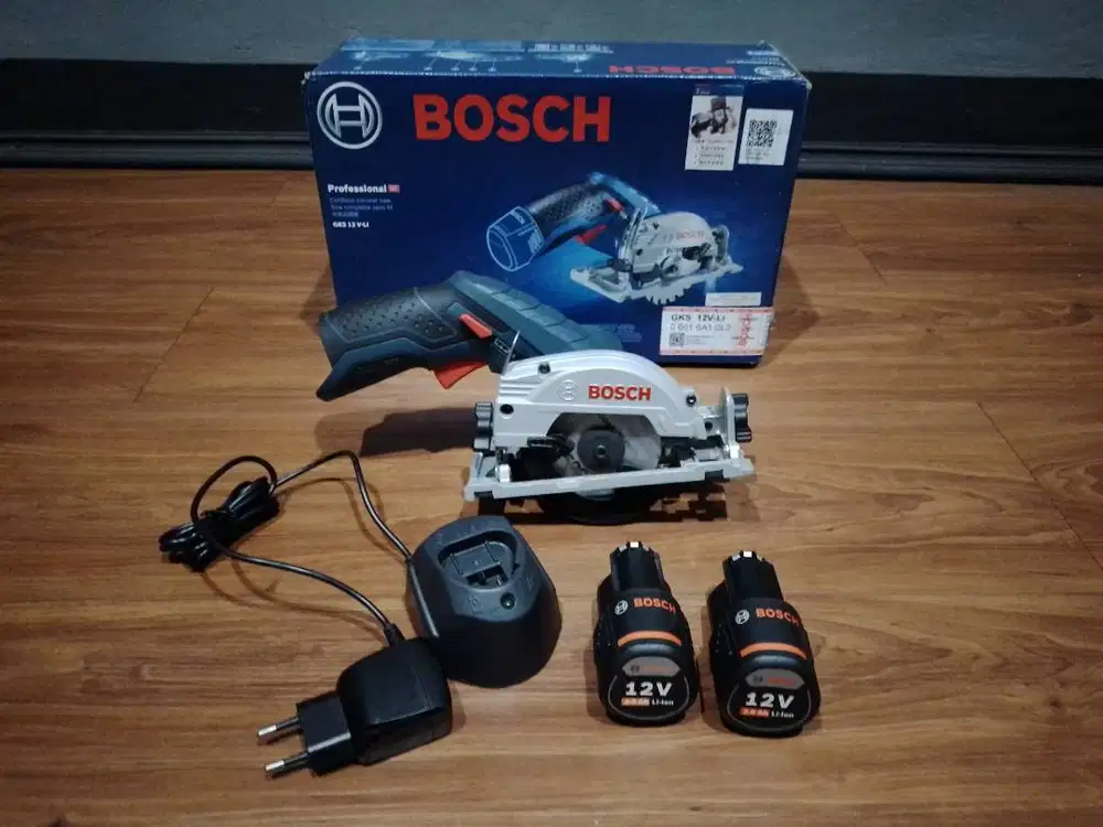 BOSCH GKS 12 V-LI Cordless Circular Saw + Bosch 2 Battery & 1 Charger