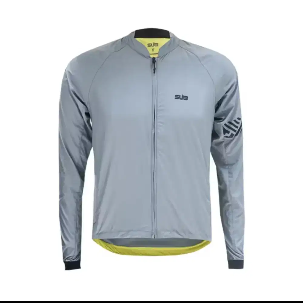 Jacket Sepeda Wind Proof Sub Jersey Packable Captor Neutral Grey Ori