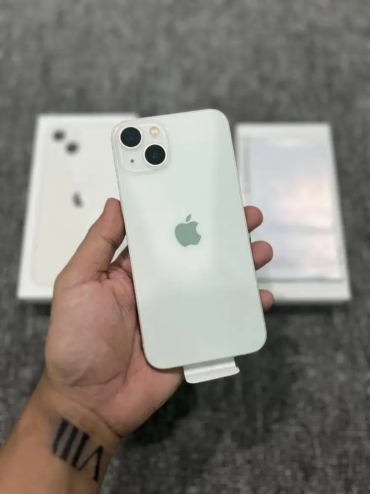 Iphone 13 128gb white ex ibox fullset second