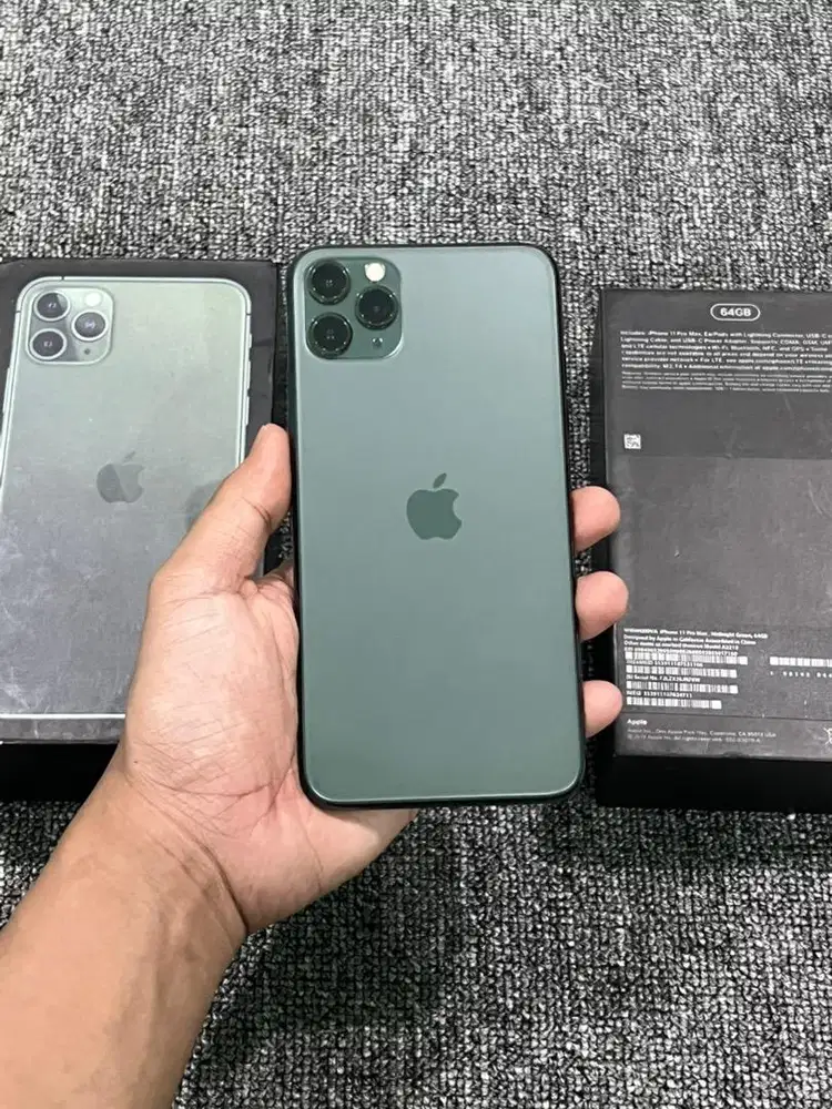 iphone 11 pro max 64gb pemakain lama fullset