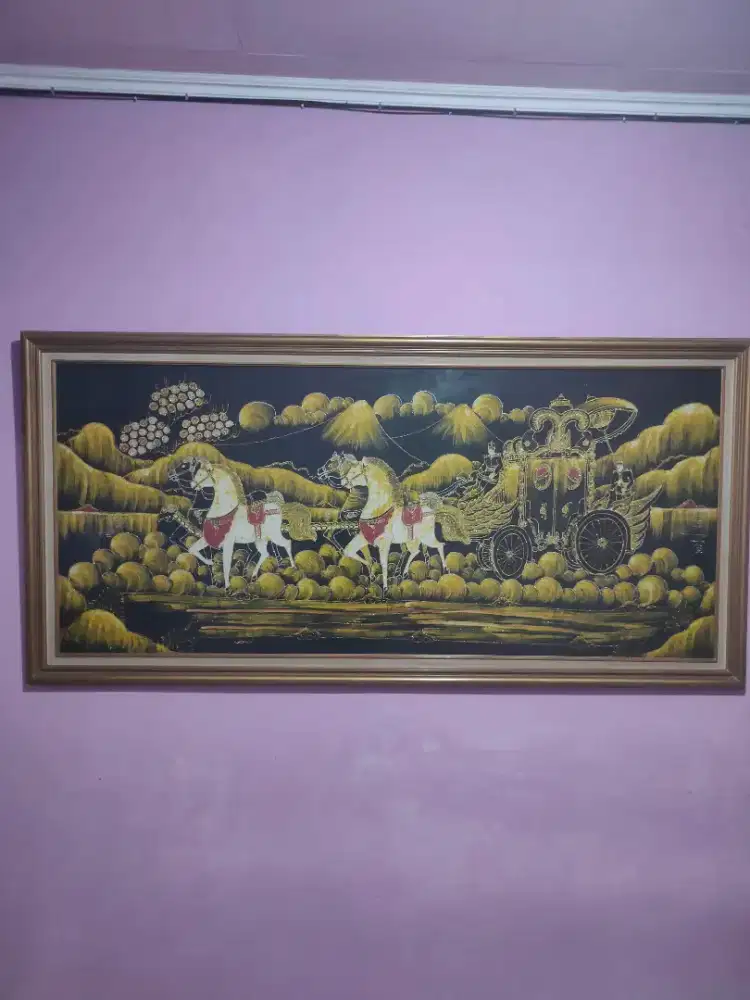 Lukisan Kereta Kencana Asli Keraton Yogyakarta karya HR Suhardi