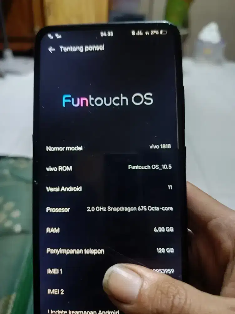 Vivo V15 Pro Snapdragon 675 RAM 6GB Kamera 48MP