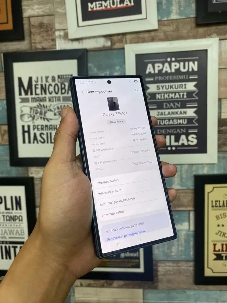 samsung fold 7 12/256 black garansi on