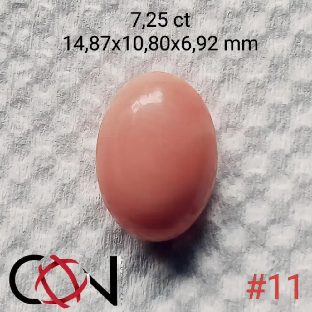 Batu natural coral_marjan Mediterania, id card IGS