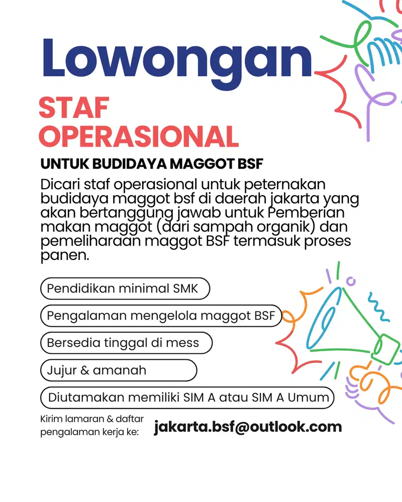 Staf Operasional Peternakan Maggot