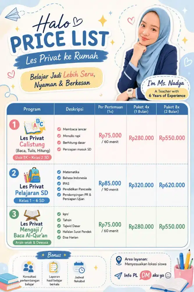 Les Privat Murah !! Serang-Banten.